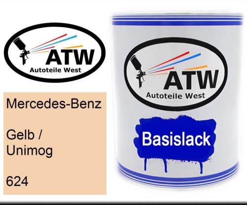 Mercedes-Benz, Gelb / Unimog, 624: 1L Lackdose, von ATW Autoteile West.